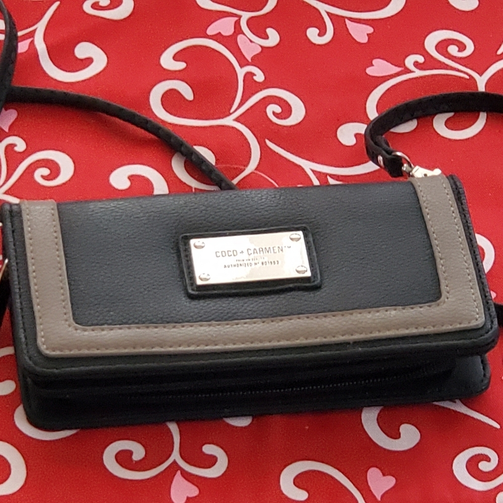 Coco + Carmen wallet with long strap cross-body